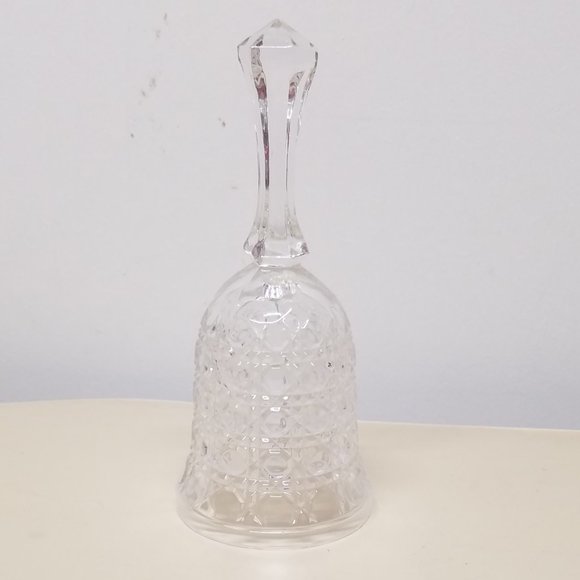 Vintage Federal Clear Cut Glass Windsor Wicker Pattern Bell - Picture 1 of 6